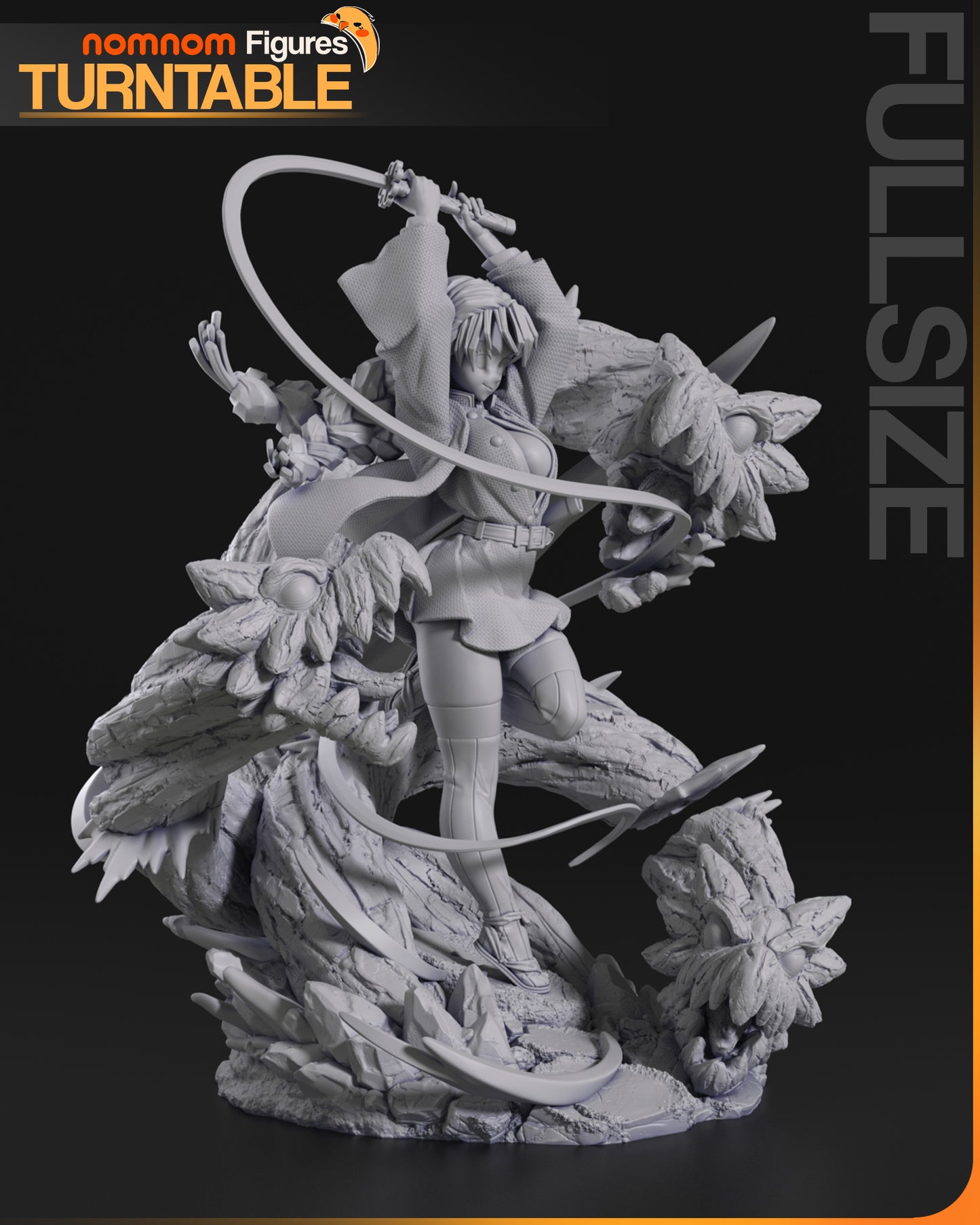 Whip Blade Warrior | Resin Garage Kit Figure Fan Art | Nomnom Figures