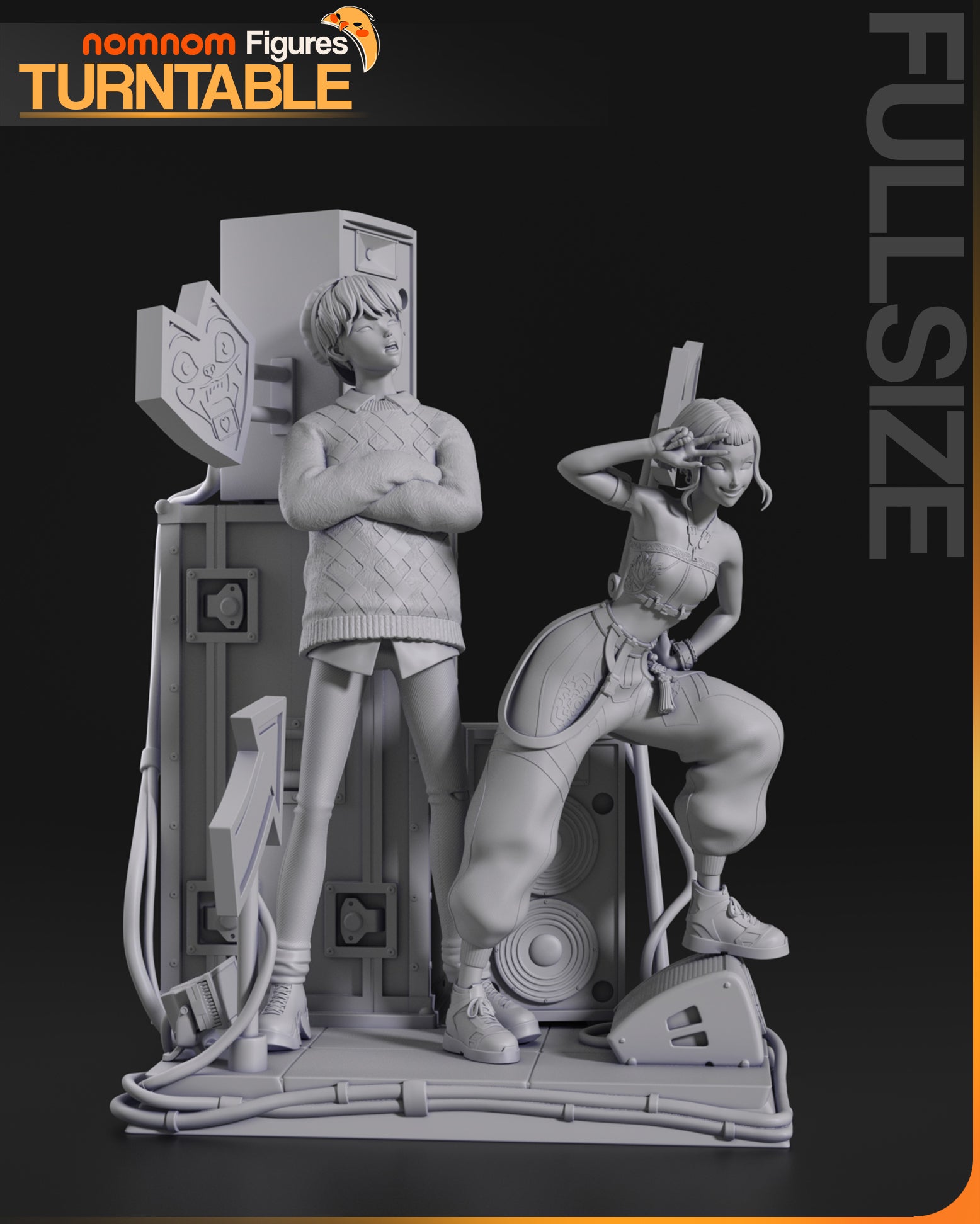 Opposing Flows | Resin Garage Kit Figure Fan Art | Nomnom Figures