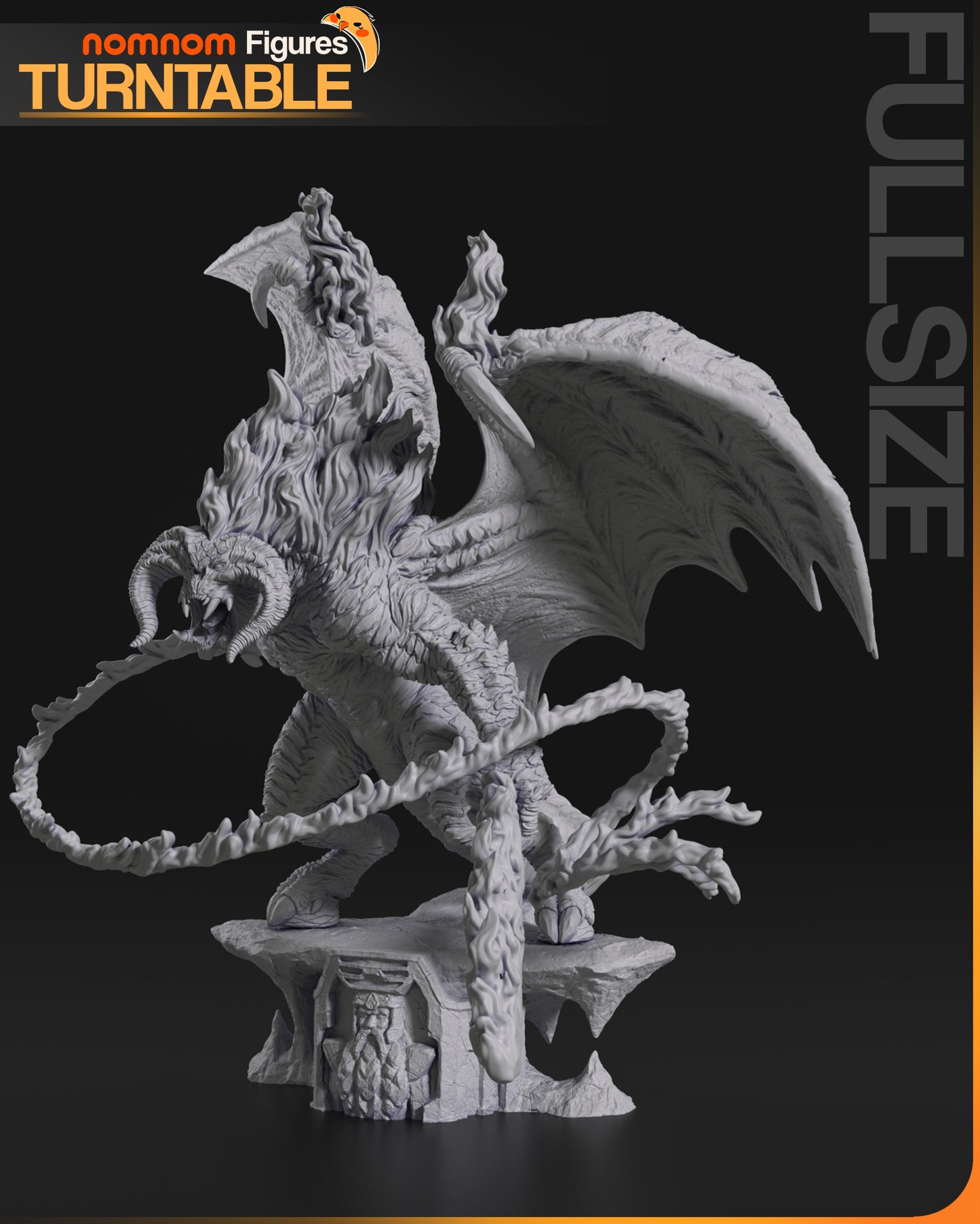 1:10 Demon of the Deep | Resin Garage Kit Figure Fan Art | Nomnom Figures