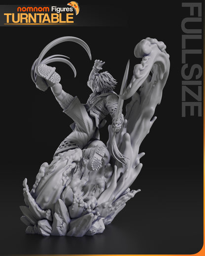 Resin garage kit figure of Waking Dreamer by Nomnom Figures, detailed fan art model from Tattles Told 3D.