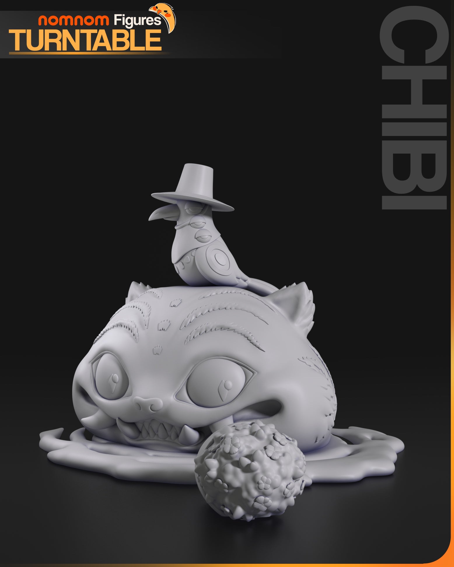 Chibi Derpy Tiger | Resin Garage Kit Figure Movie Fan Art | Nomnom Figures