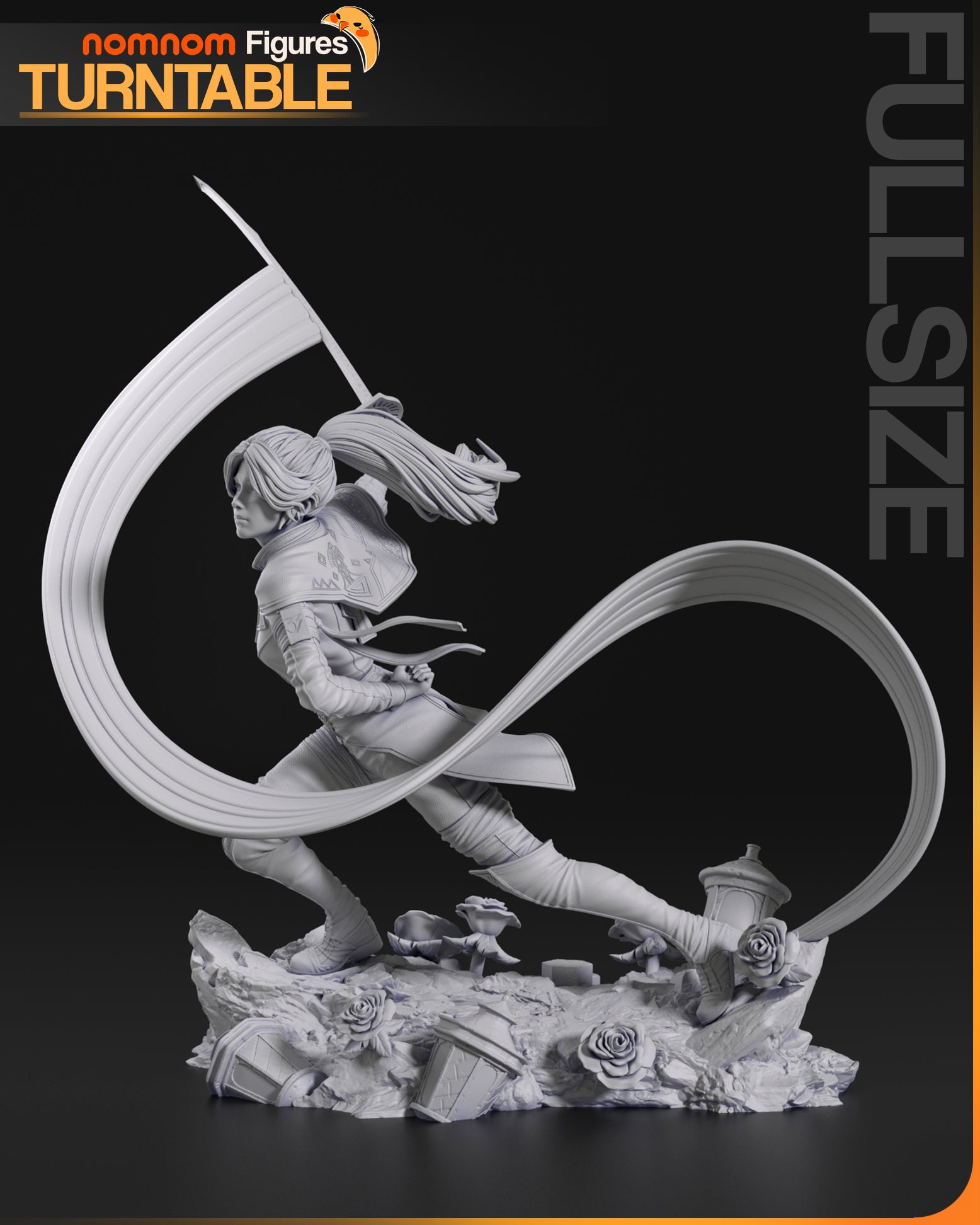 Elegant Rose | Resin Garage Kit Figure Game Fan Art | Nomnom Figures
