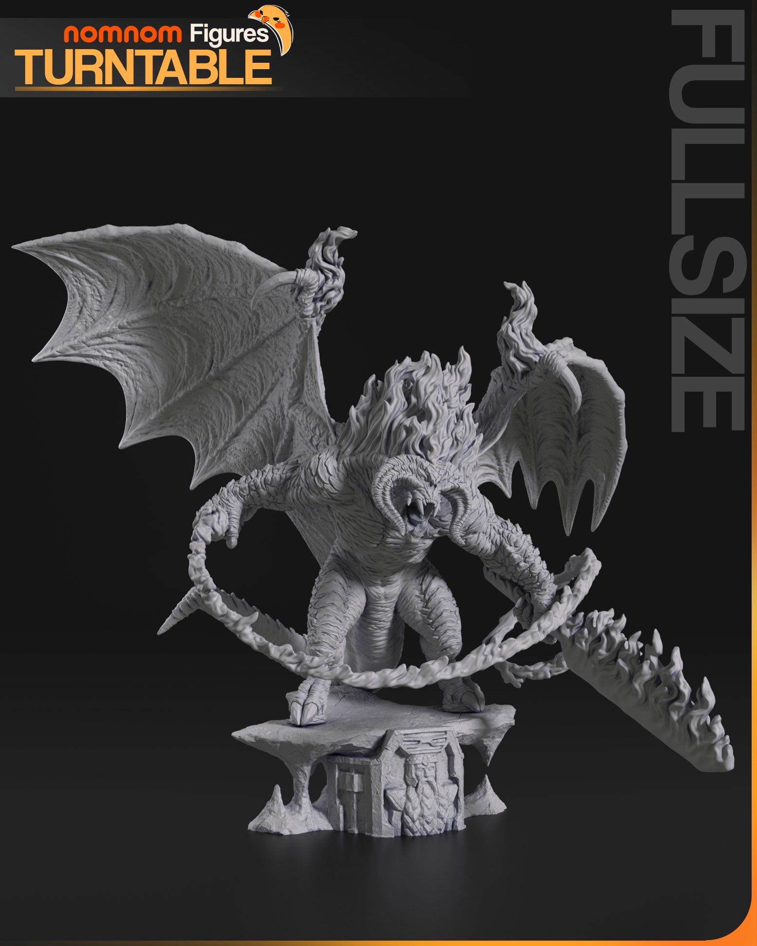 1:10 Demon of the Deep | Resin Garage Kit Figure Fan Art | Nomnom Figures