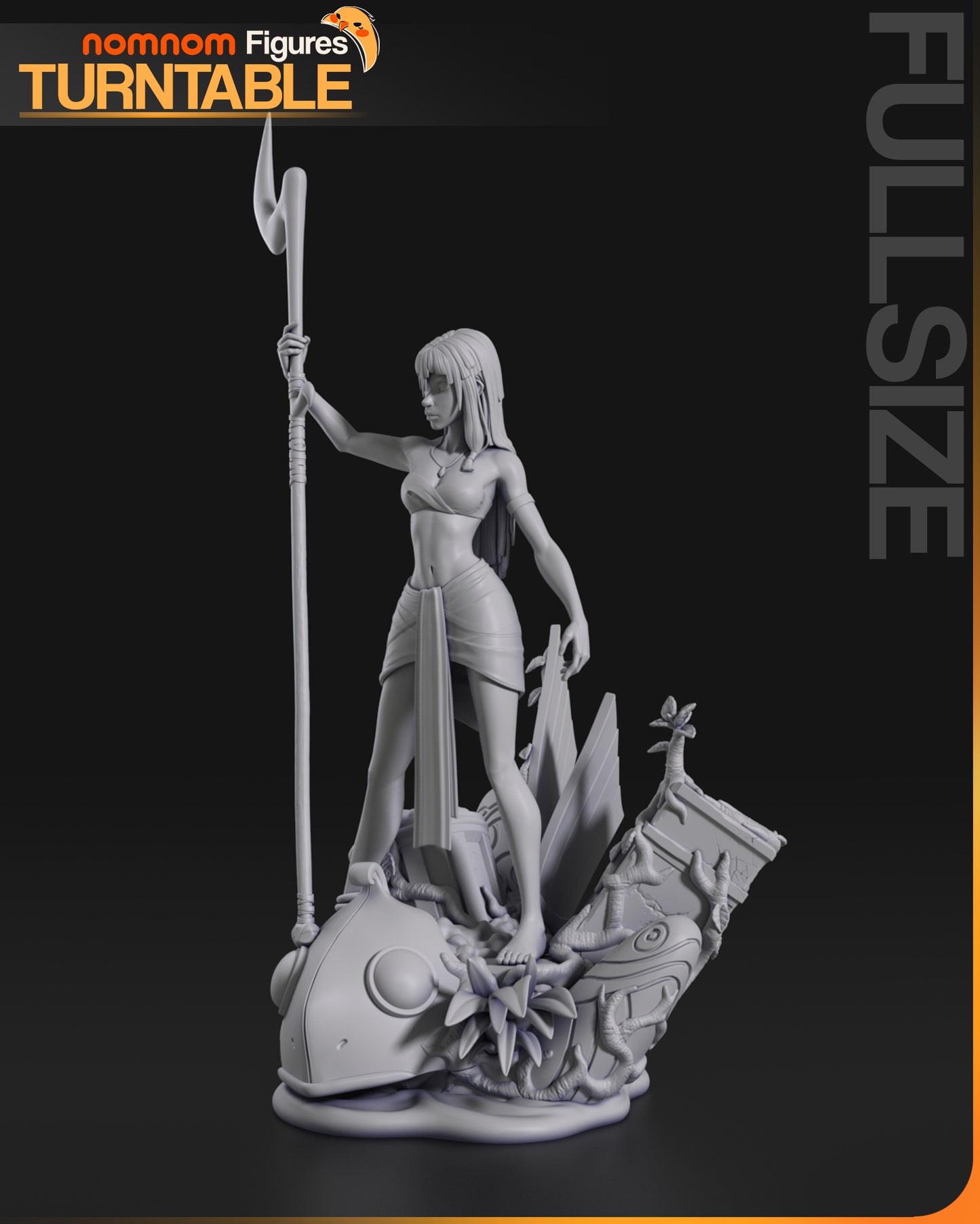 Daugther of Atlantis | Resin Garage Kit Figure Fan Art | Nomnom Figures