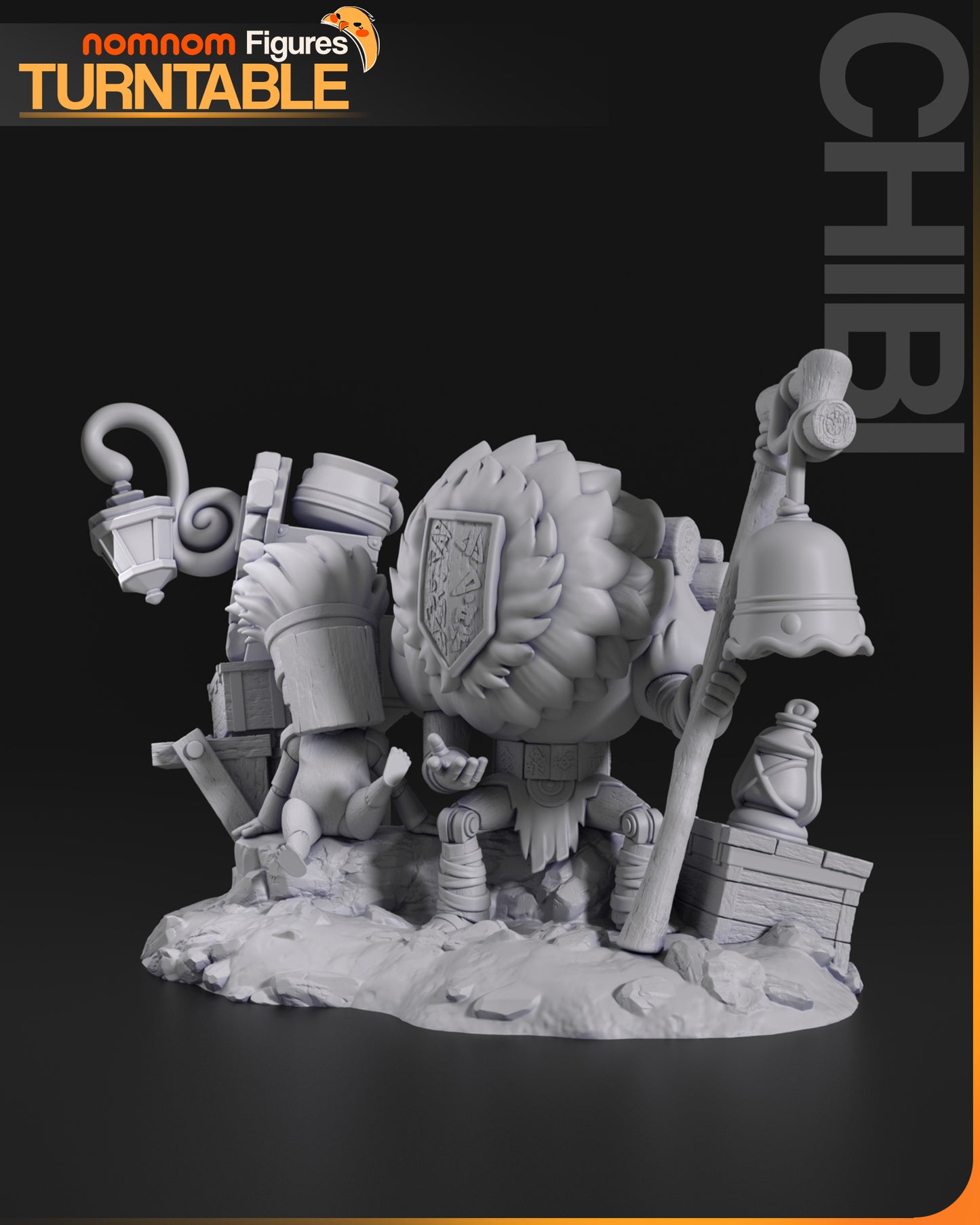 Chibi Expedition Companions | Resin Garage Kit Figure Anime Fan Art | Nomnom Figures