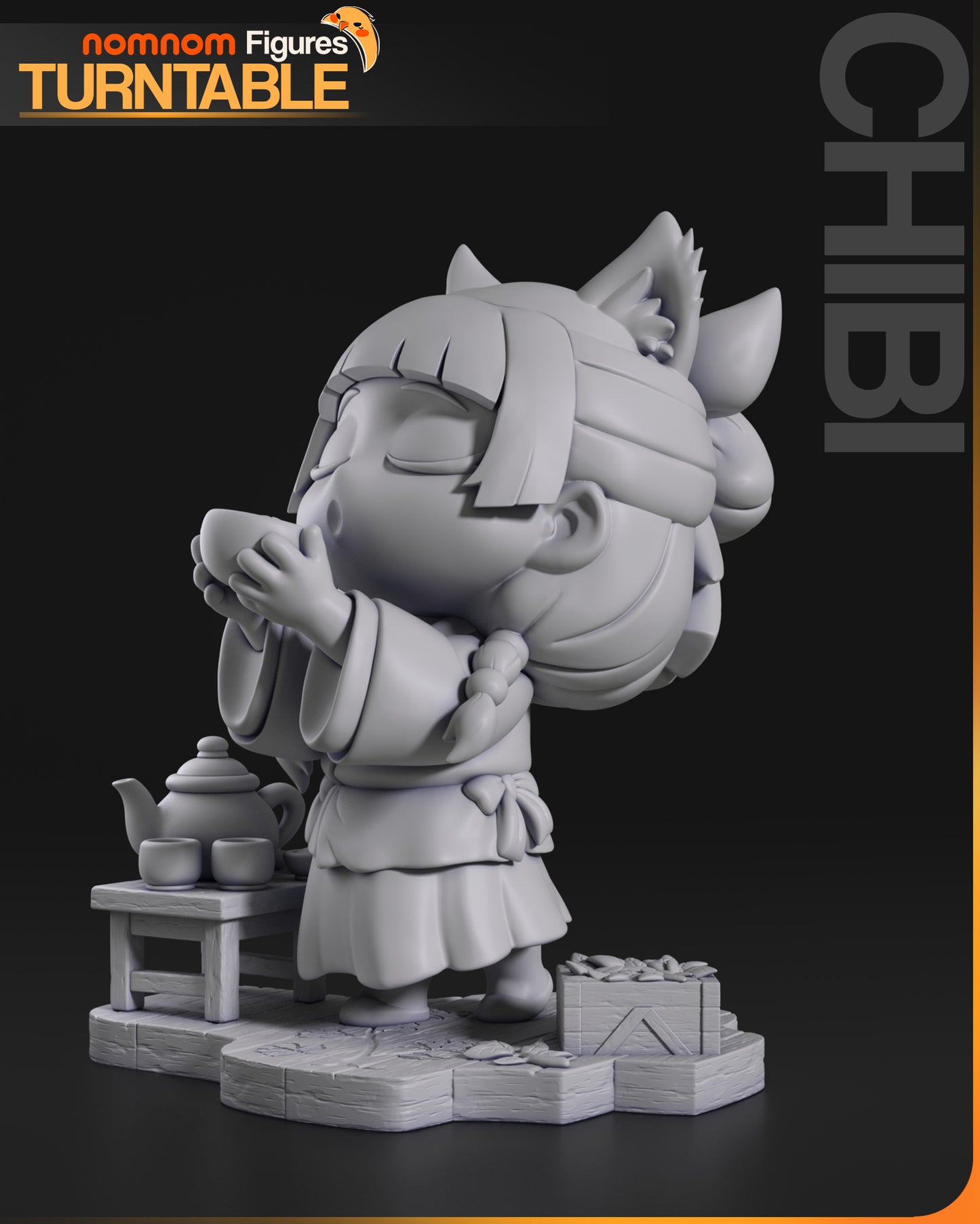 Chibi Apothecary | Resin Garage Kit Figure Anime Fan Art | Nomnom Figures