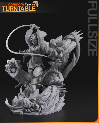 Whip Blade Warrior | Resin Garage Kit Figure Fan Art | Nomnom Figures