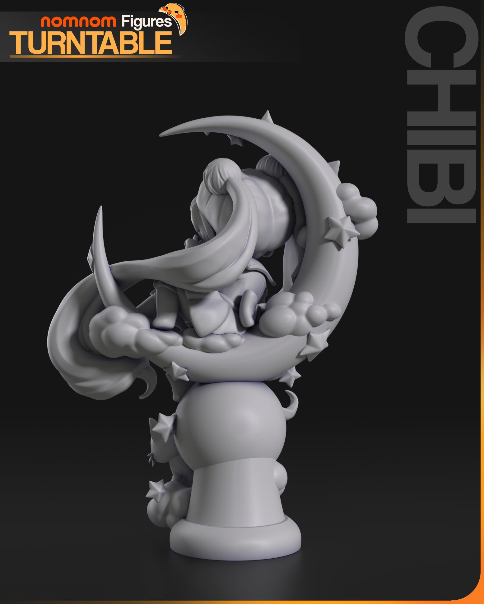 Chibi Moon Guardian | Resin Garage Kit Figure Anime Fan Art | Nomnom Figures