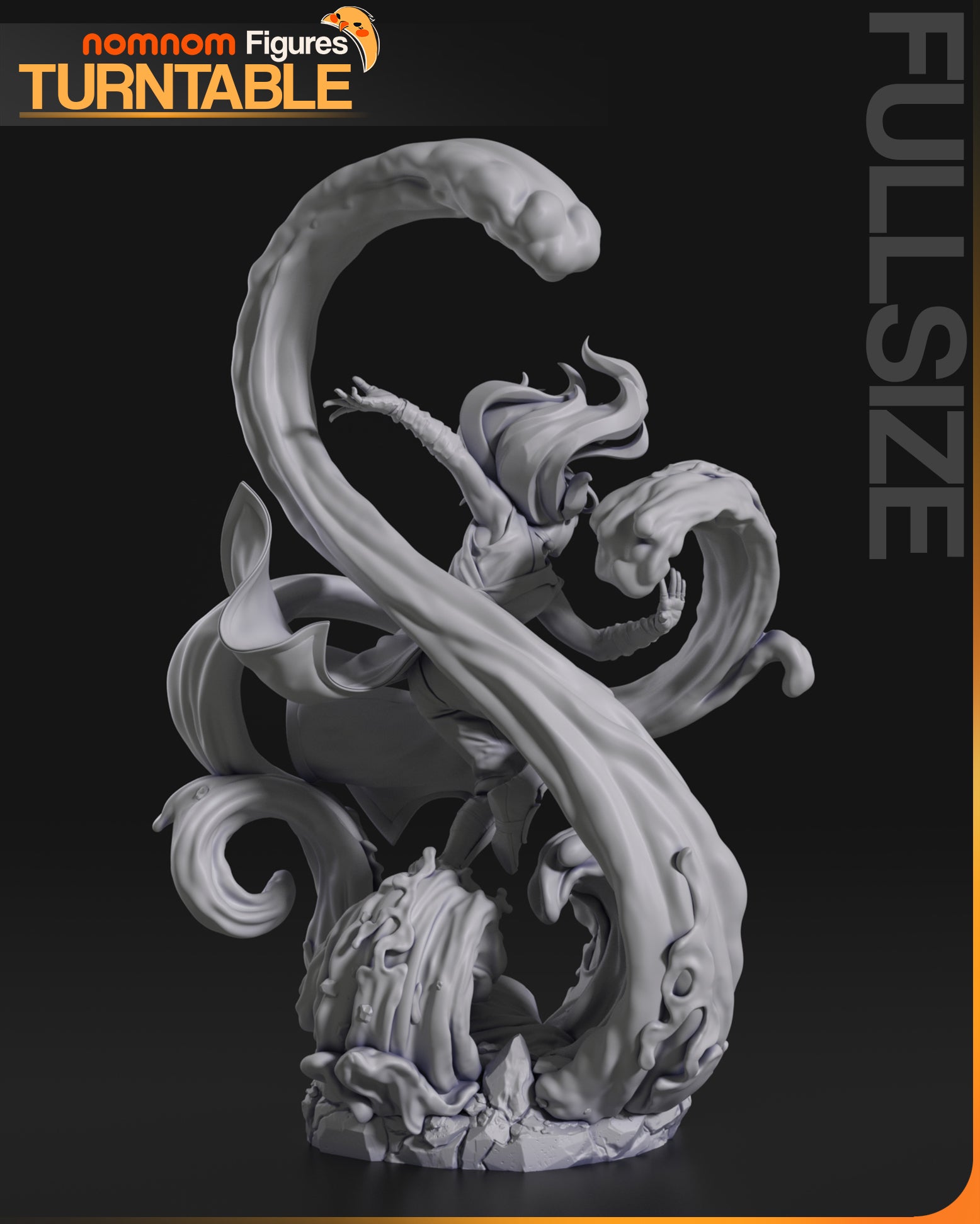 Mastery of Water | Resin Garage Kit Figure Fan Art | Nomnom Figures