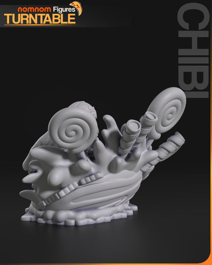 Chibi Sweetie Racer | Resin Garage Kit Figure Anime Fan Art | Nomnom Figures