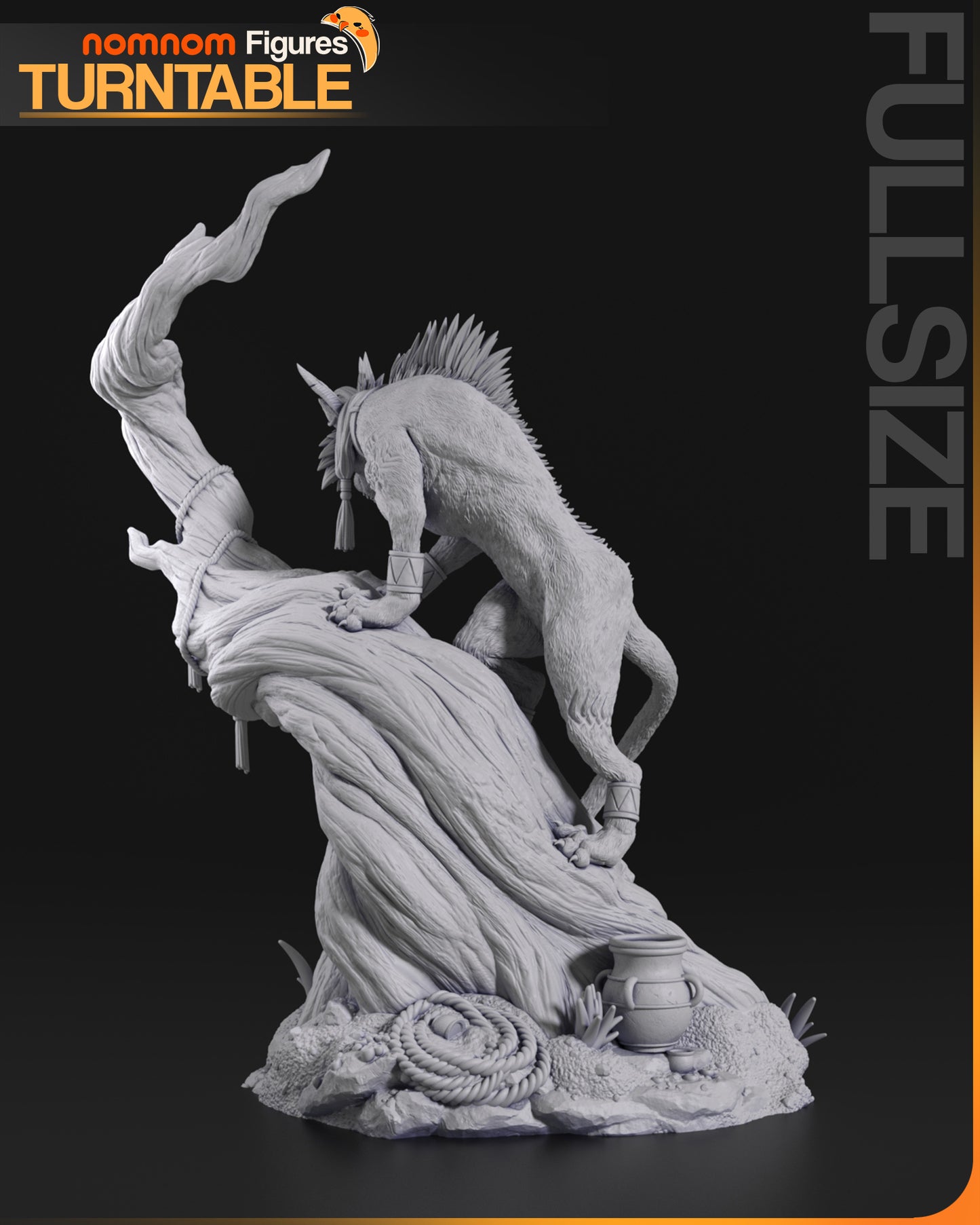 Cazador de Dragones de Frostland | Figura de resina Kit de garaje Fan Art | Nomnom Figures