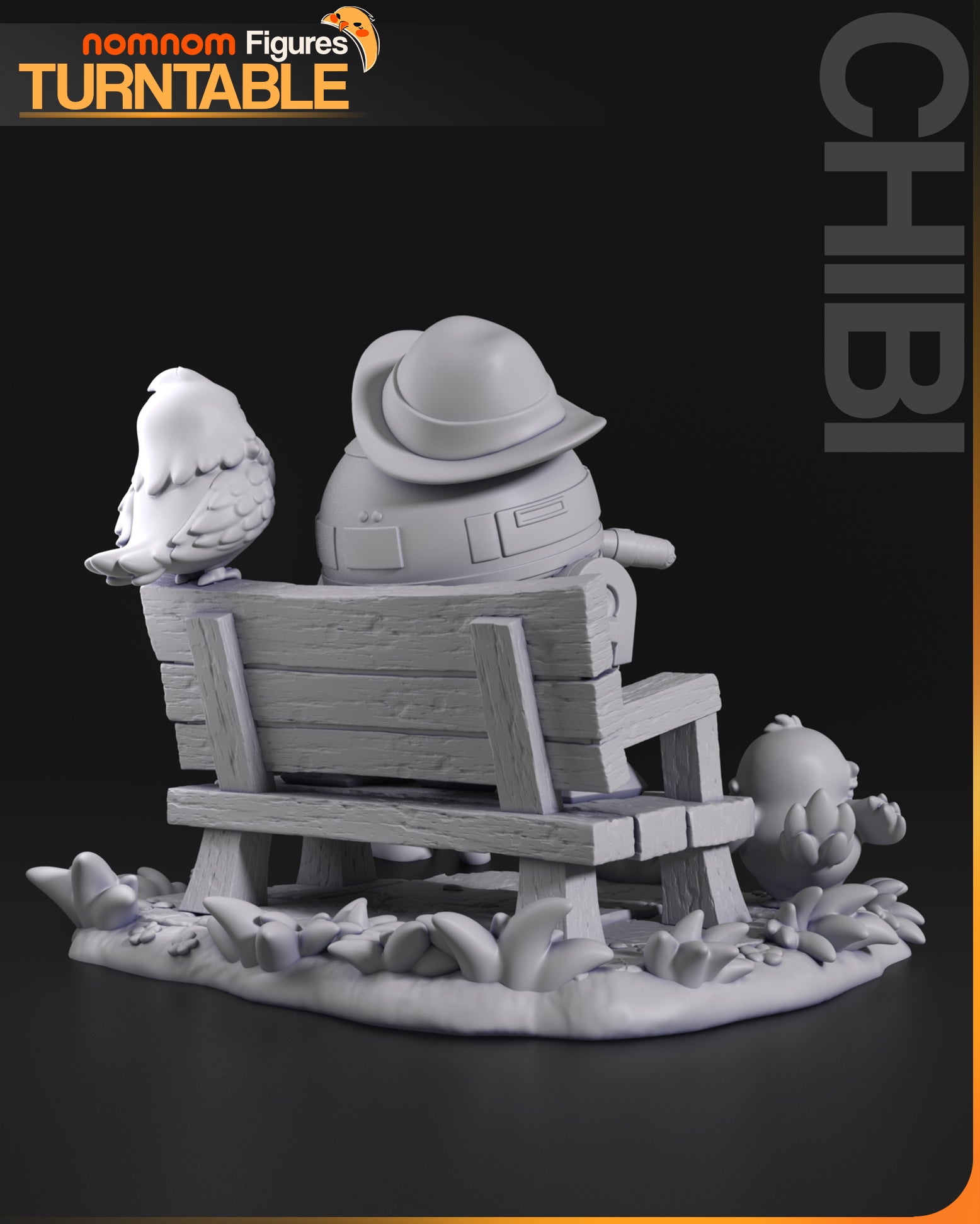 Chibi Retired Rebel | Resin Garage Kit Figure Movie Fan Art | Nomnom Figures