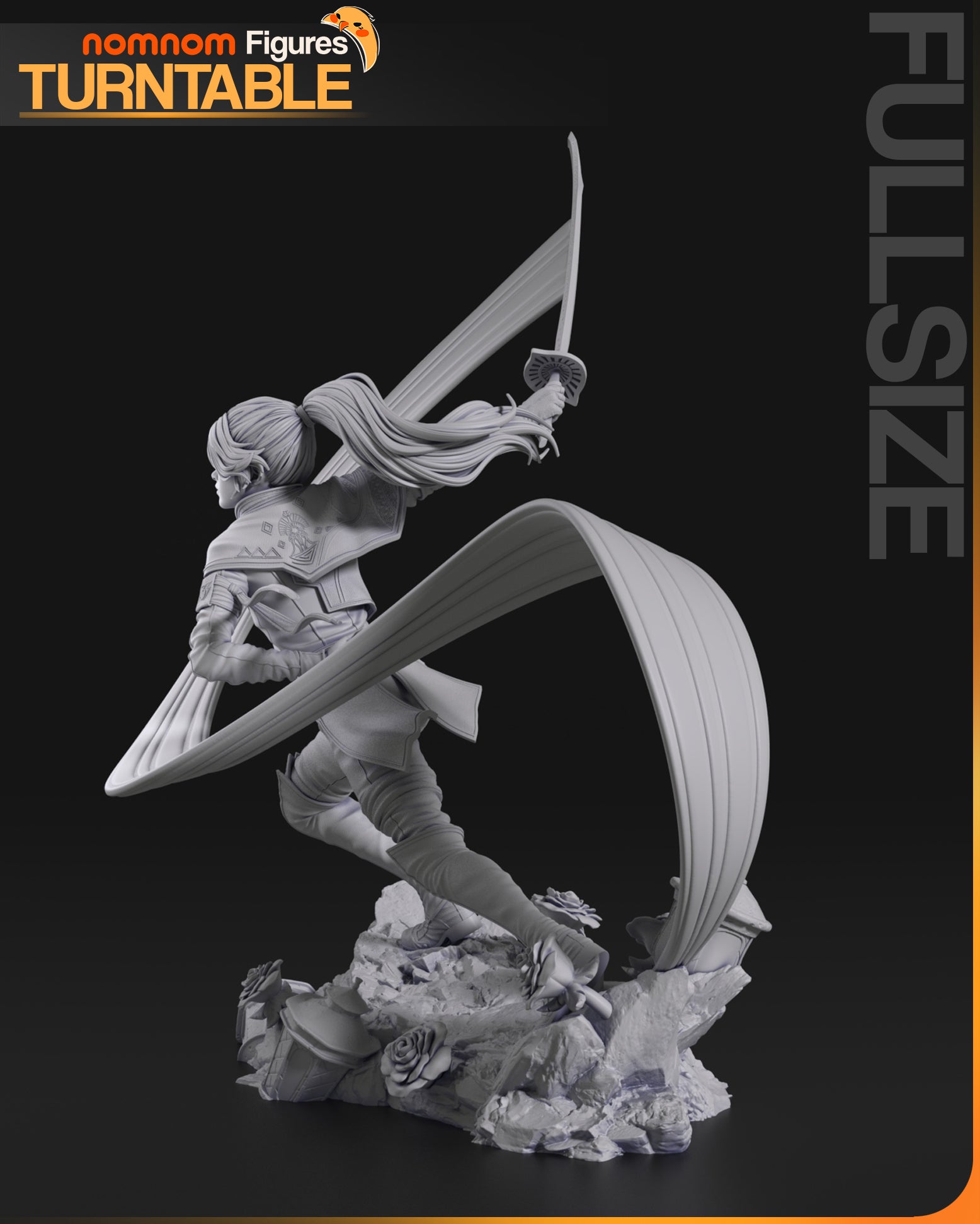 Elegant Rose | Resin Garage Kit Figure Game Fan Art | Nomnom Figures