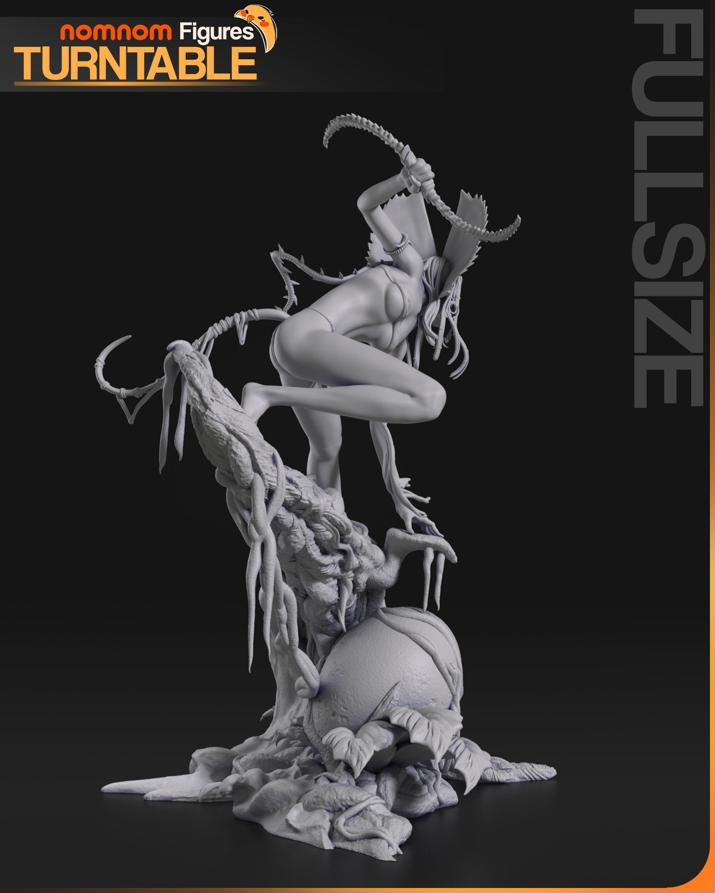 The Huntress | Resin Garage Kit Figure Fan Art | Nomnom Figures