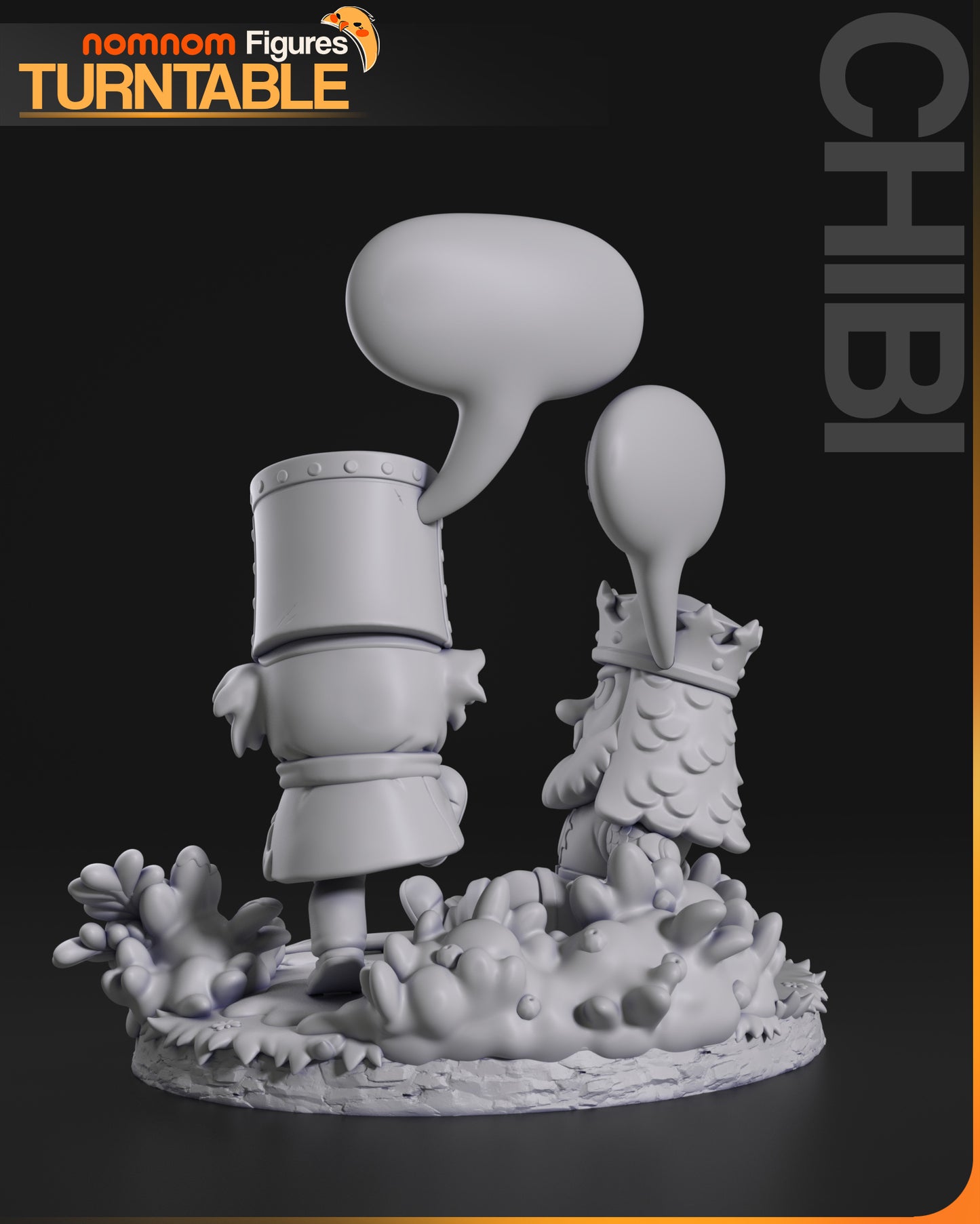 Chibi Black Knight | Resin Garage Kit Figure Movie Fan Art | Nomnom Figures