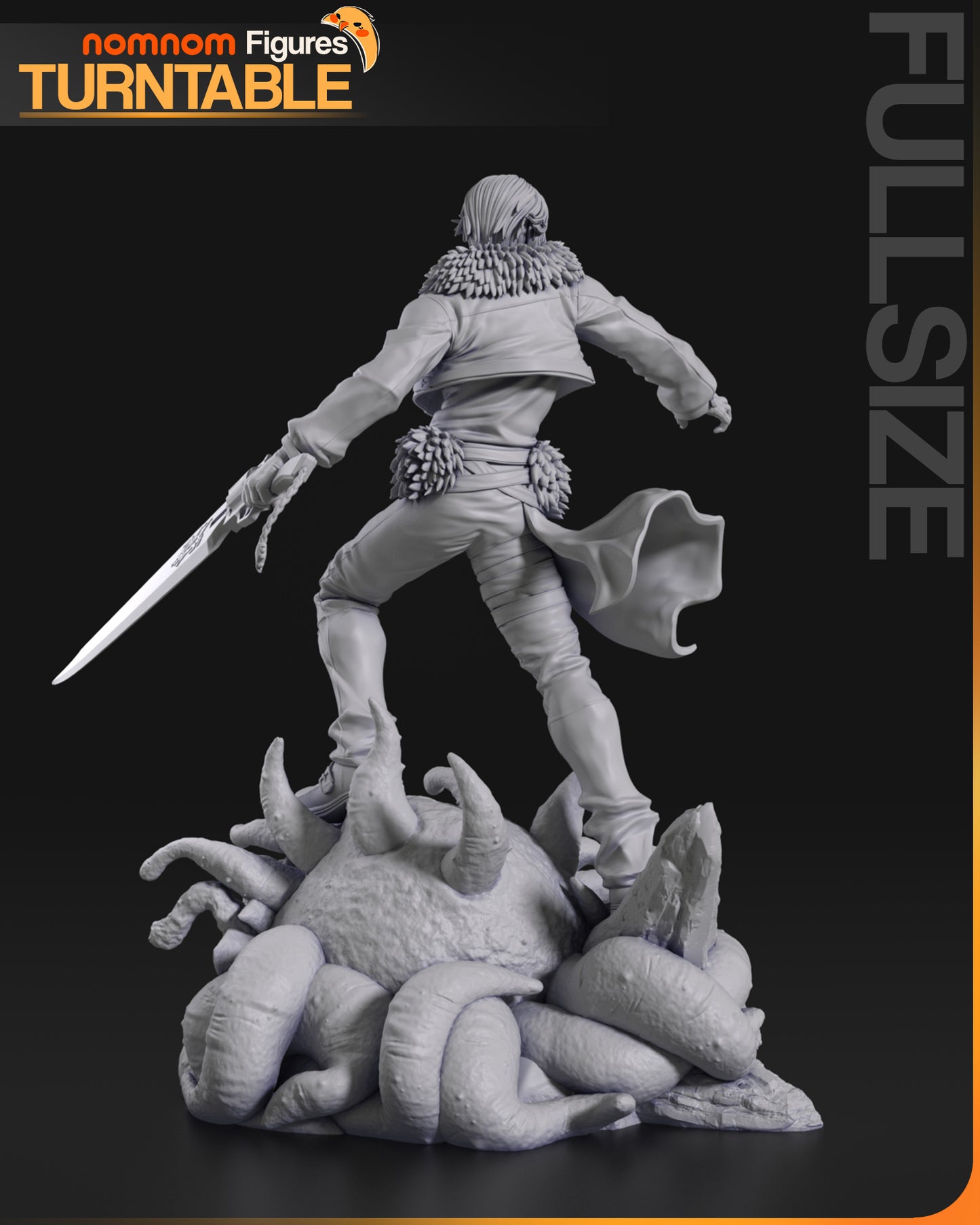Brooding Combatant | Resin Garage Kit Figure Fan Art | Nomnom Figures
