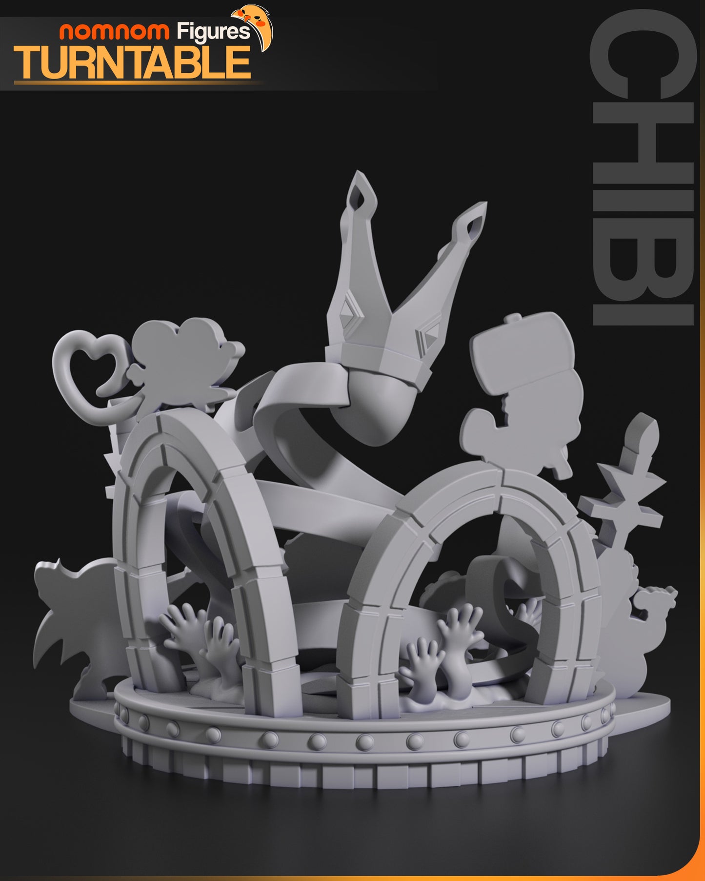 Chibi Paper Plumber | Resin Garage Kit Figure Anime Fan Art | Nomnom Figures