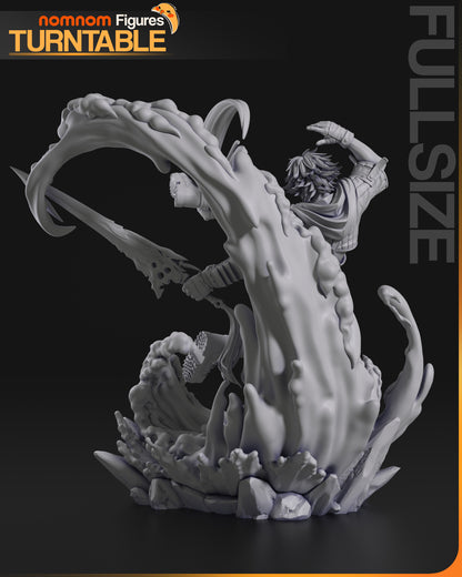 Resin garage kit figure of the Waking Dreamer from Nomnom Figures by Tattles Told 3D, featuring detailed fan art design.