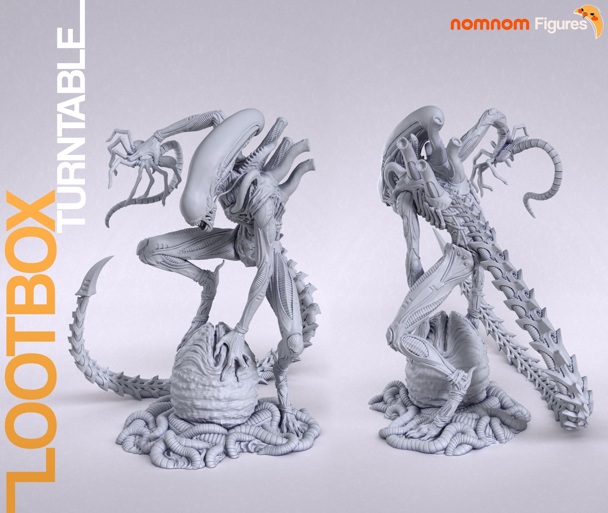 Predatory Alien | Resin Garage Kit Figure Fan Art | Nomnom Figures