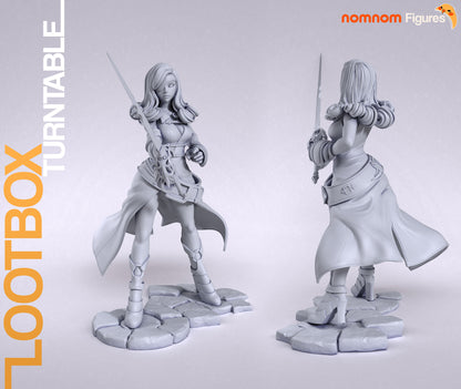 White Rose Knight | Resin Garage Kit Figure Anime Fan Art | Nomnom Figures