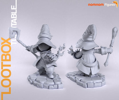 Shy Black Mage | Resin Garage Kit Figure Game Fan Art | Nomnom Figures