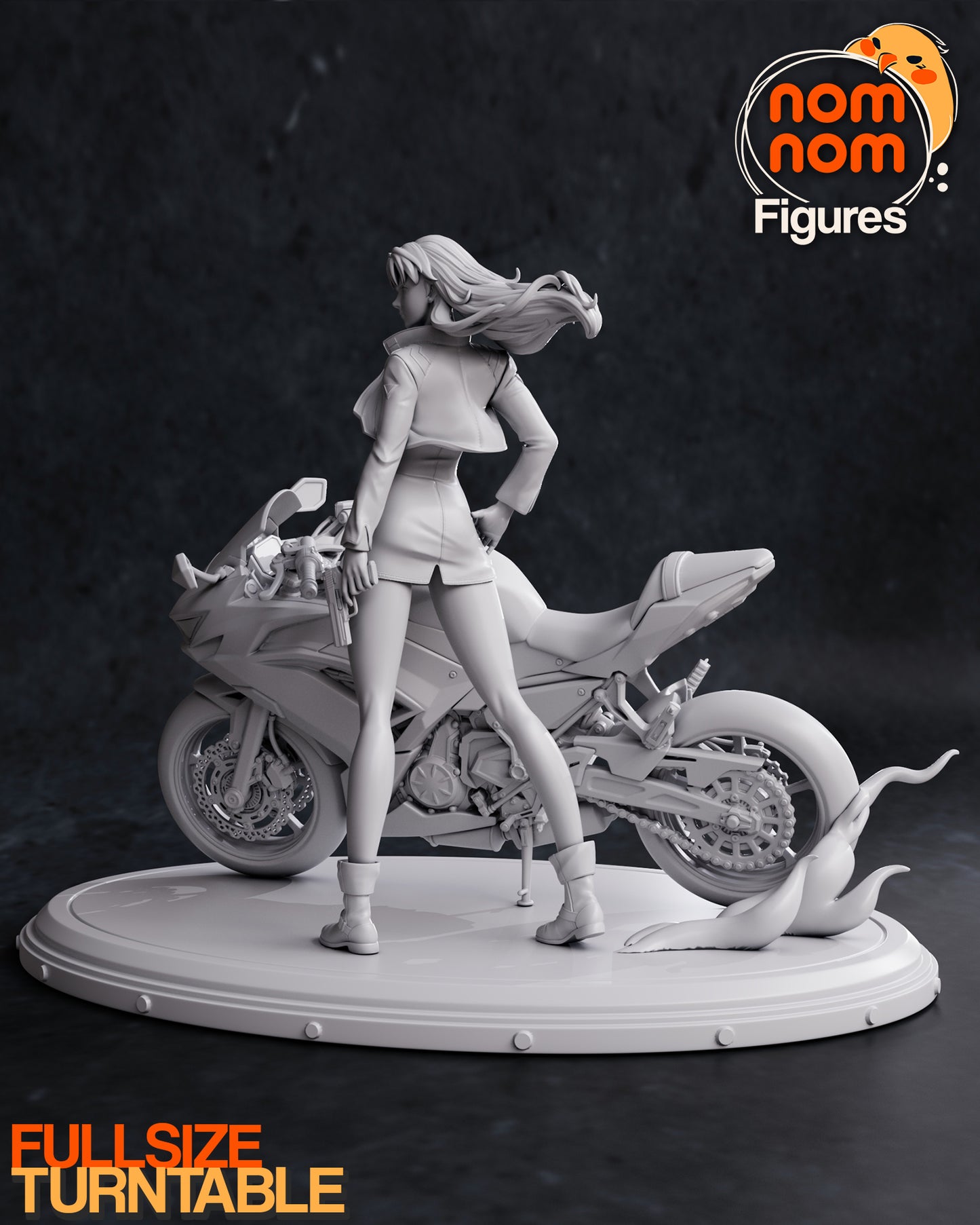 Operations Director | Resin Garage Kit Sculpture Anime Video Game Fan Art Statue | Nomnom Figures - Tattles Told 3D