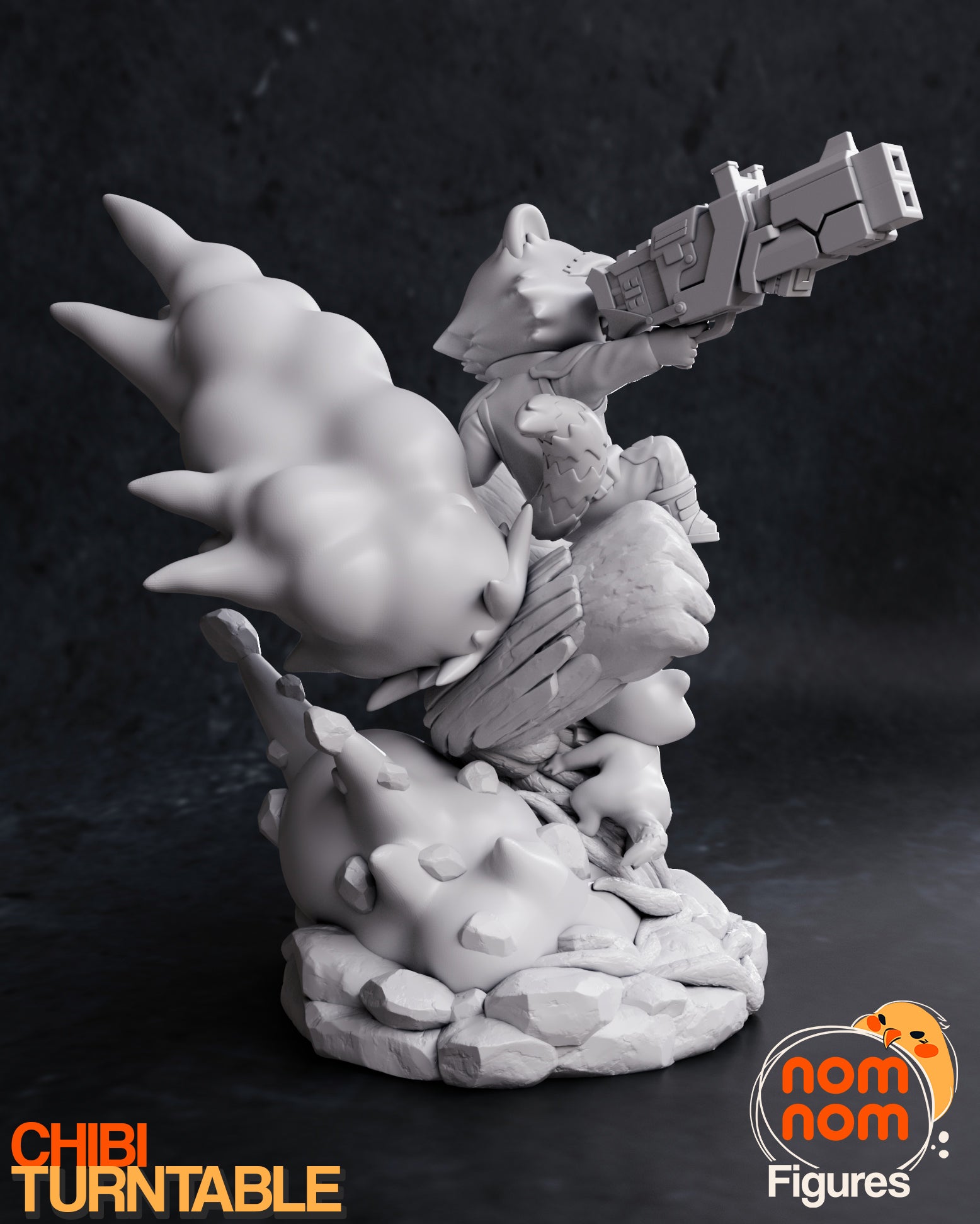 Galactic Protectors | Resin Garage Kit Sculpture Anime Video Game Fan Art Statue | Nomnom Figures - Tattles Told 3D