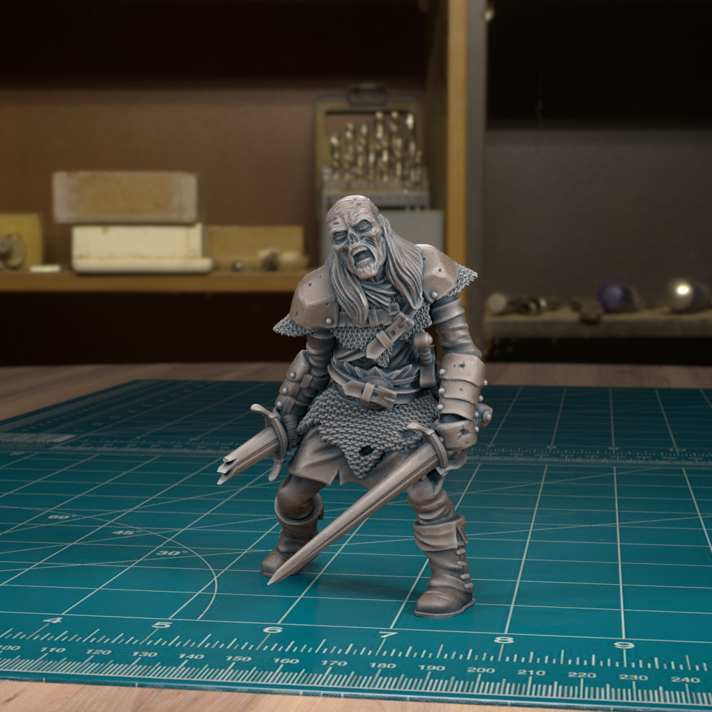 Undead Warriors. Zombies | D&D TTRPG Mini | TytanTroll Miniatures