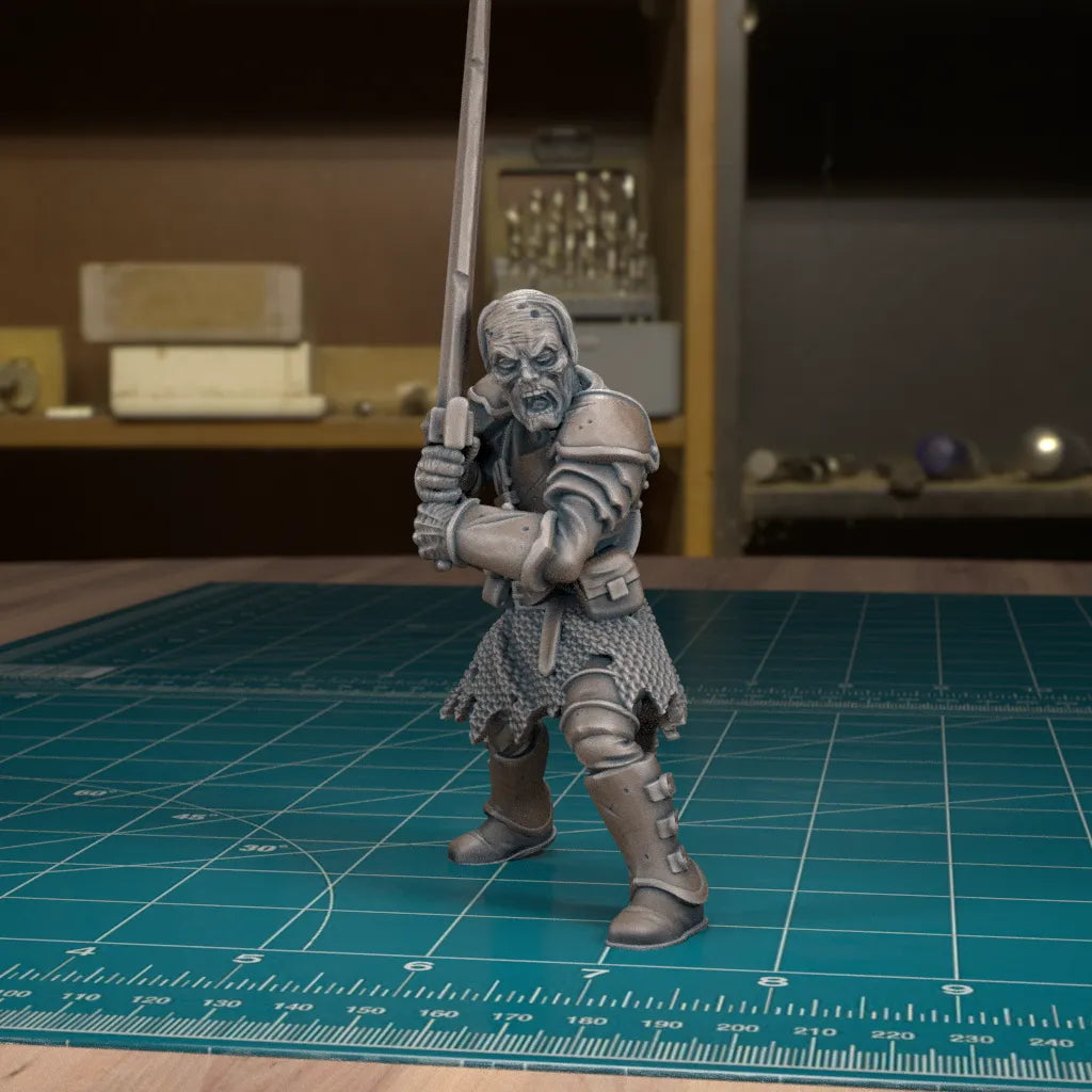 Undead Warriors, Zombies | D&D TTRPG Mini | TytanTroll Miniatures