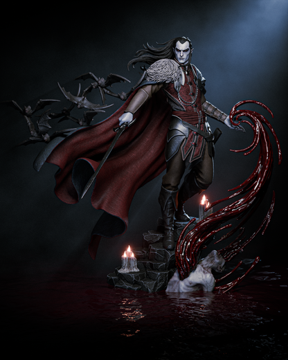 1:12 Vampire Dark Lord, Strahd | 3D Print Resin Garage Kit Figure | CA 3D Studios