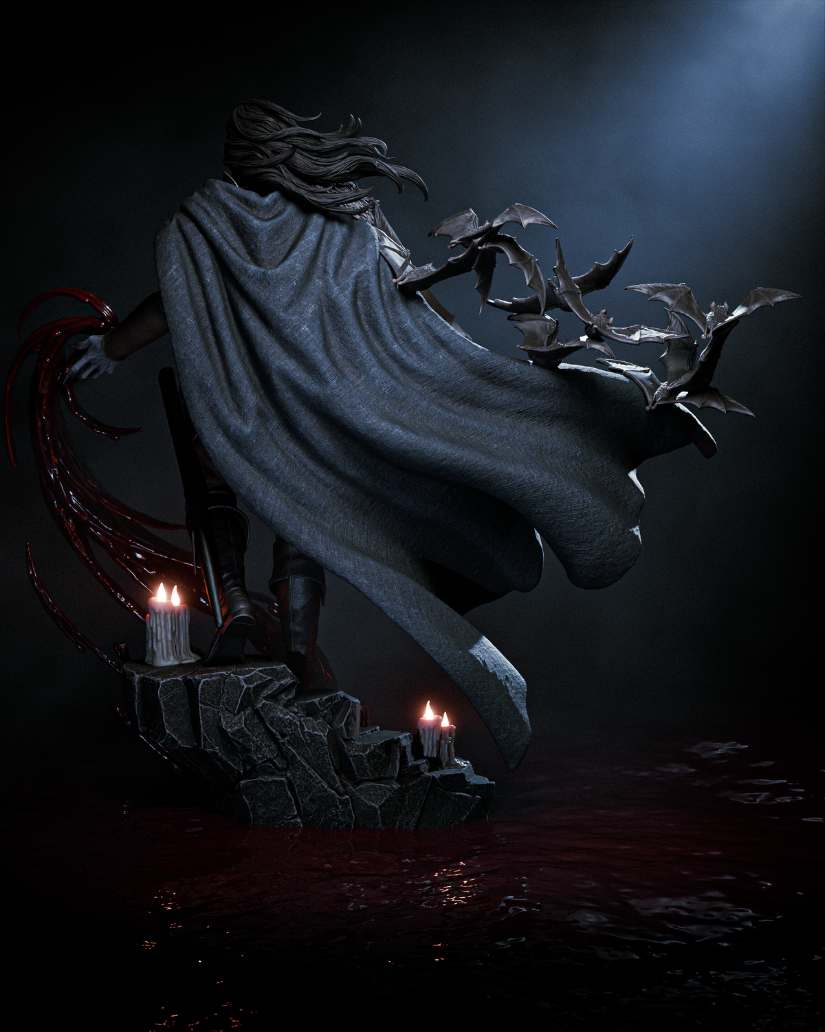 1:12 Vampire Dark Lord, Strahd | 3D Print Resin Garage Kit Figure | CA 3D Studios