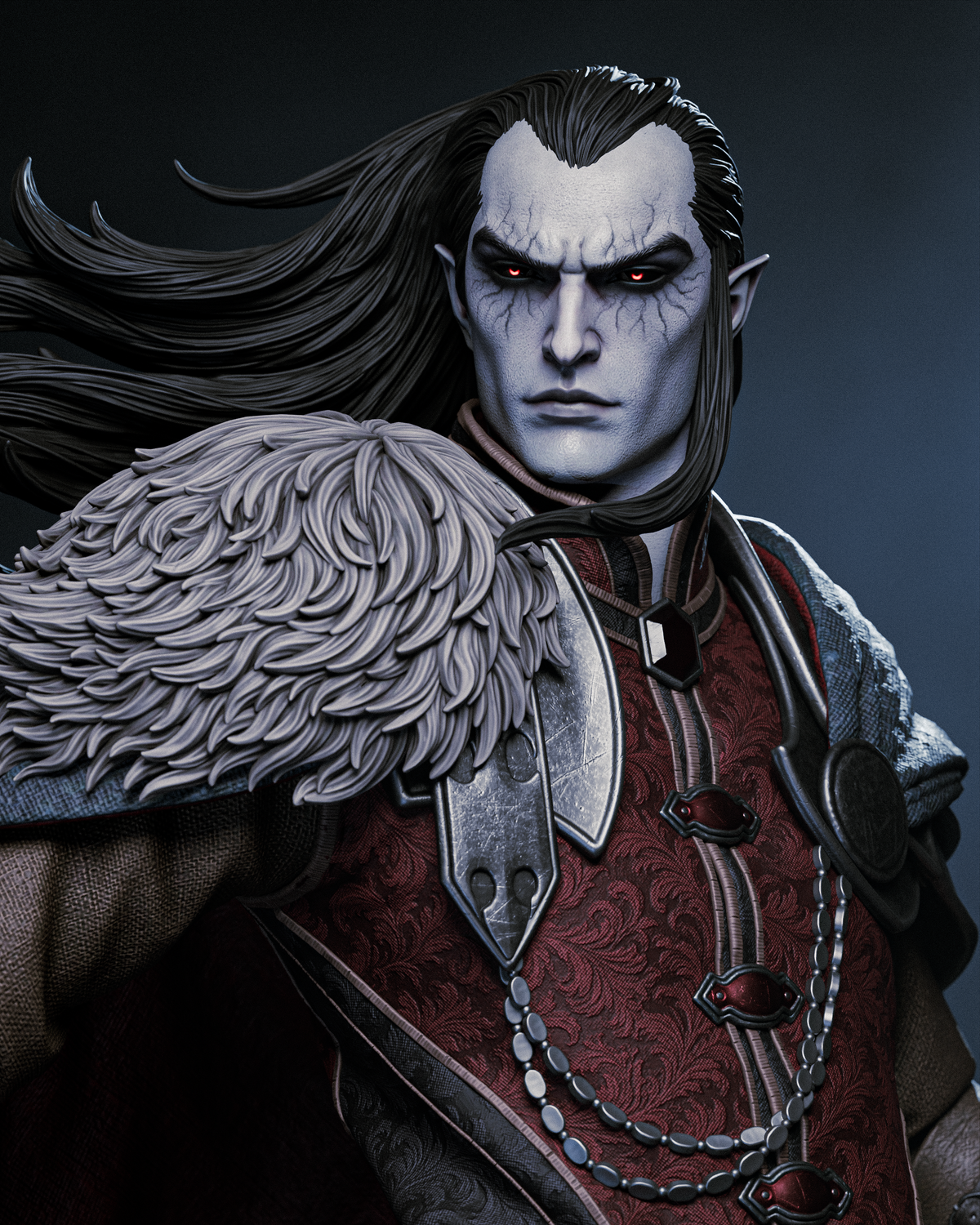 1:12 Vampire Dark Lord, Strahd | 3D Print Resin Garage Kit Figure | CA 3D Studios