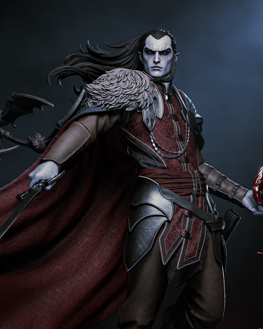 1:12 Vampire Dark Lord, Strahd | 3D Print Resin Garage Kit Figure | CA 3D Studios