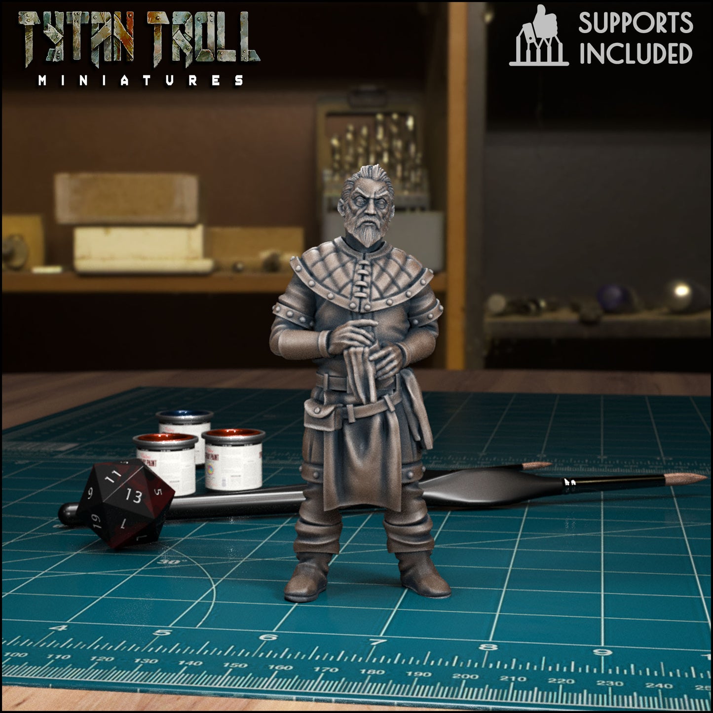 CoS Urwin Martikov | D&D TTRPG Mini | TytanTroll Miniatures
