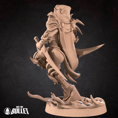 Realm of Bulletcraft, Blood Elf Rogue | D&D Pathfinder TTRPG Miniature | Bite the Bullet