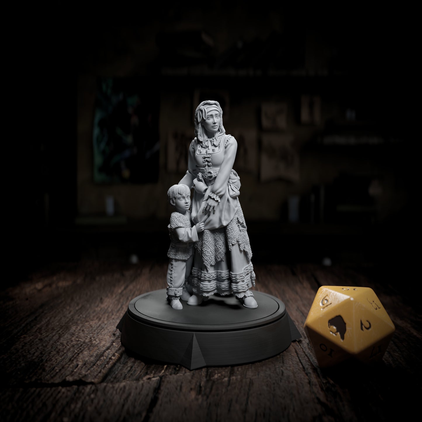 Valeria & Benor Turian, NPC | DnD Miniature Character | Cripta Studios - Tattles Told 3D