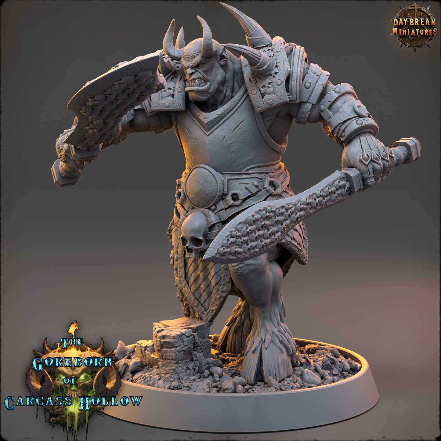 Demons - The Goreborn of Carcass Hollow | Tabletop or Display Scale | D&D Mini + Terrain | Daybreak Miniatures