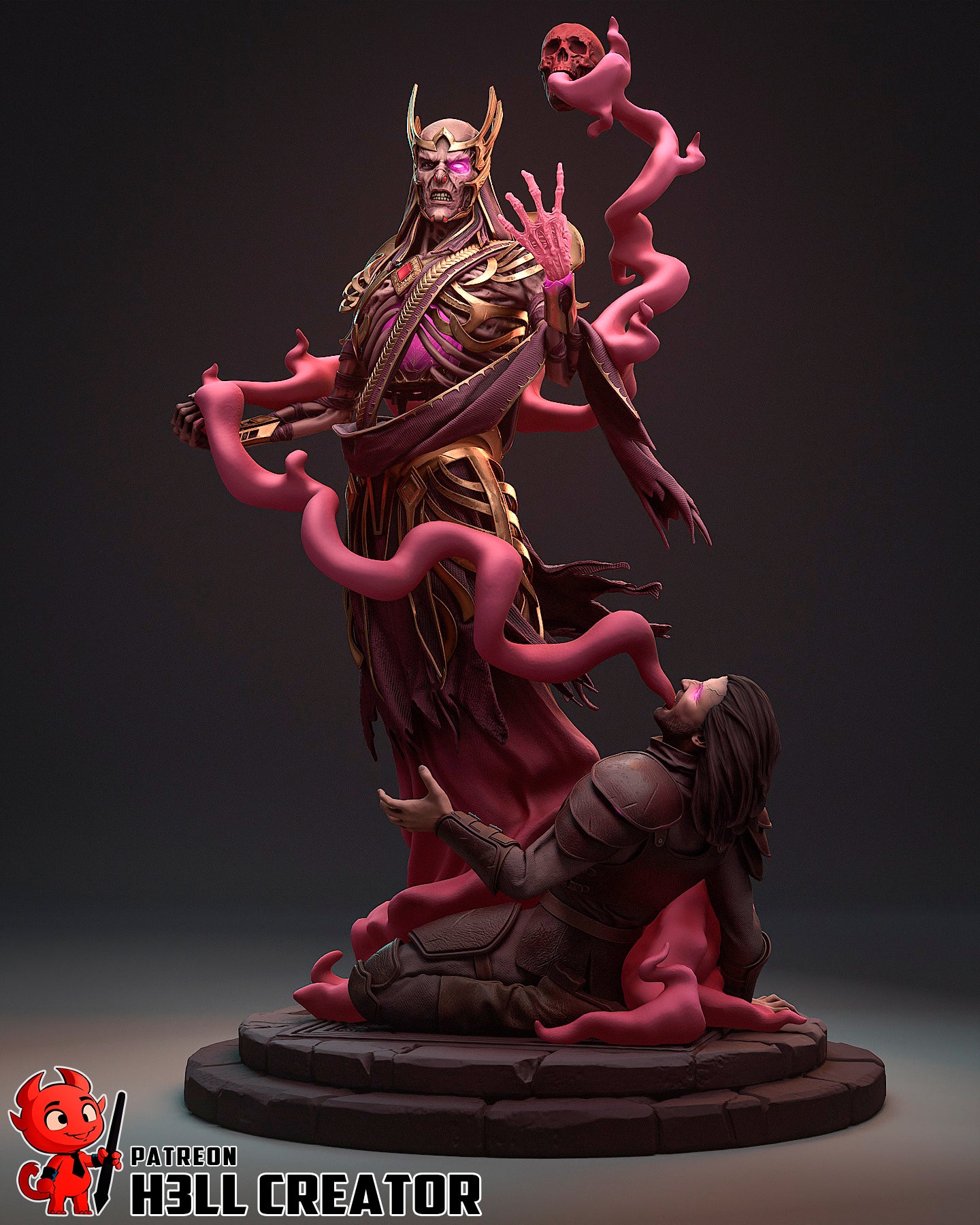 1:12 Lord of Whispers | Resin Garage Kit Figure Game Fan Art | h3LL creator