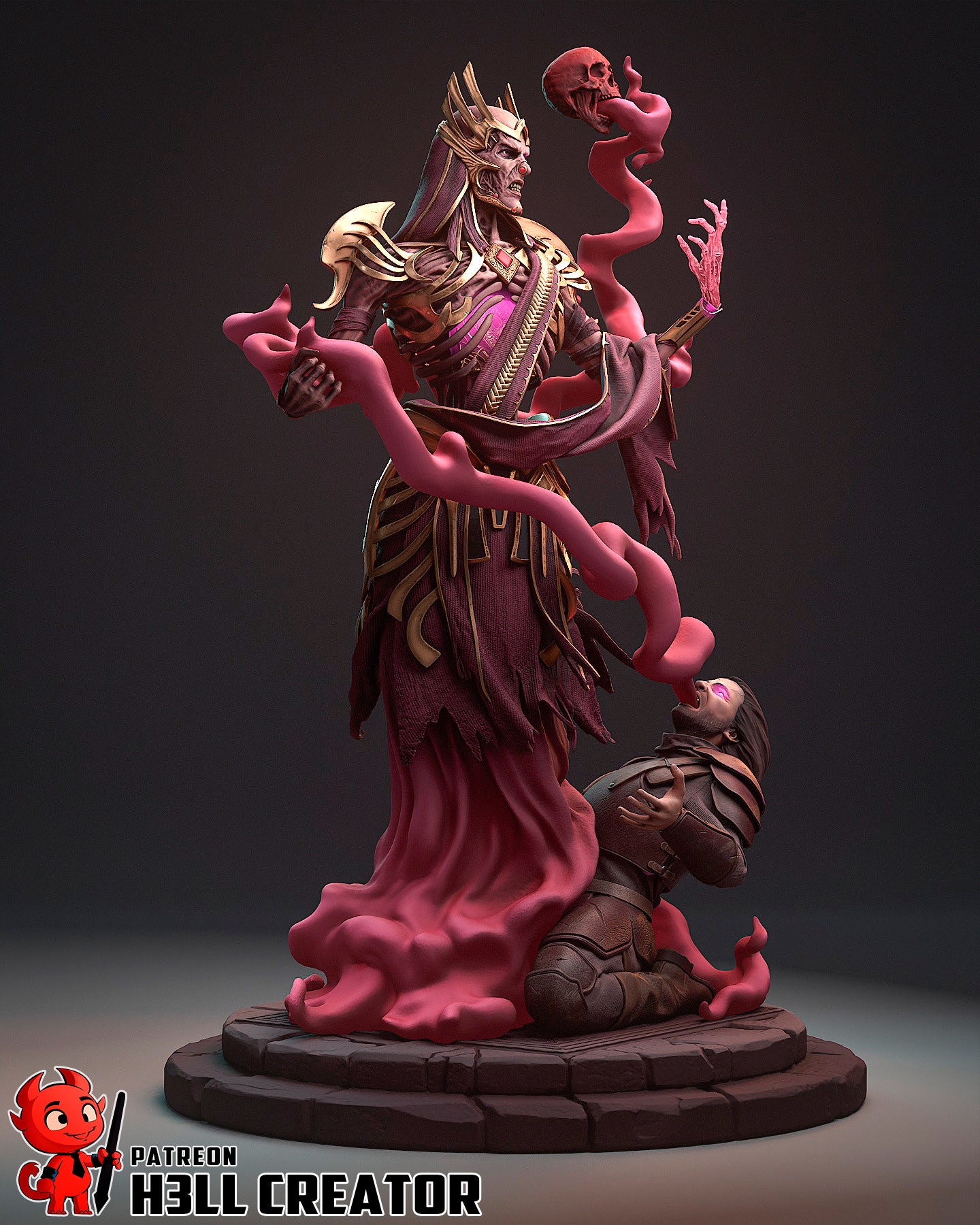 1:12 Lord of Whispers | Resin Garage Kit Figure Game Fan Art | h3LL creator