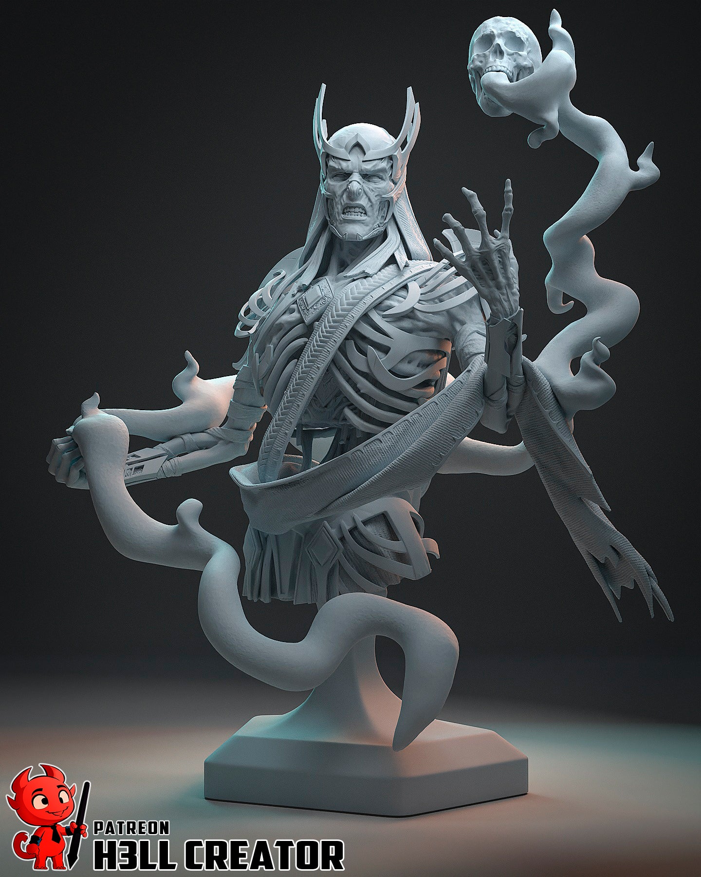 1:12 Lord of Whispers | Resin Garage Kit Figure Game Fan Art | h3LL creator