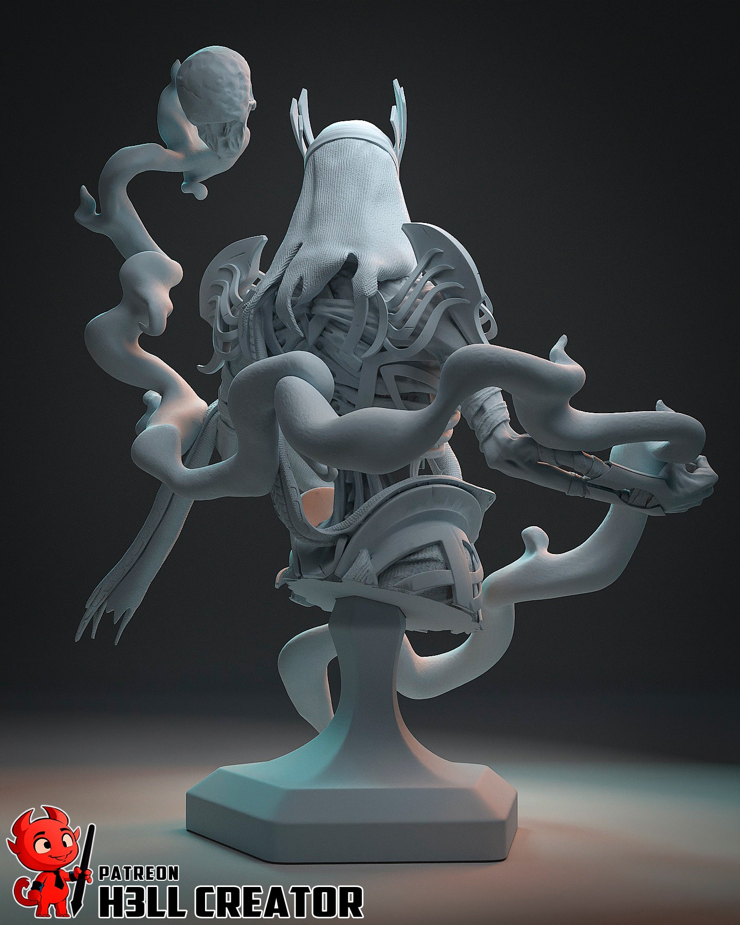 1:12 Lord of Whispers | Resin Garage Kit Figure Game Fan Art | h3LL creator