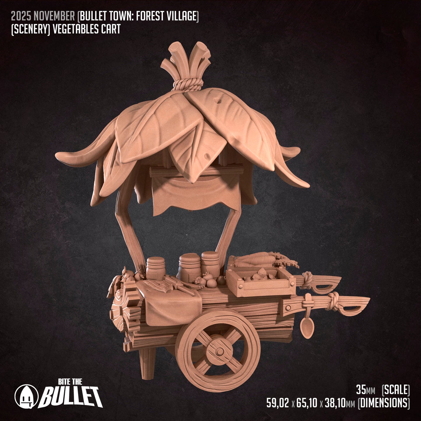 Bullet Town Forest Village, Vegetable Sale Point Set | D&D TTRPG Scatter | Bite the Bullet