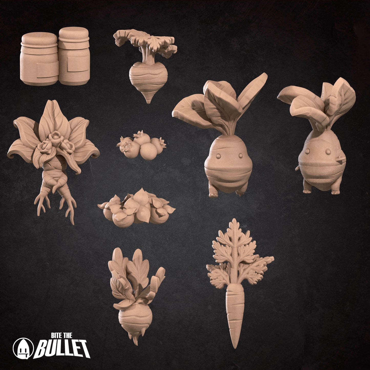 Bullet Town Forest Village, Vegetable Sale Point Set | D&D TTRPG Scatter | Bite the Bullet