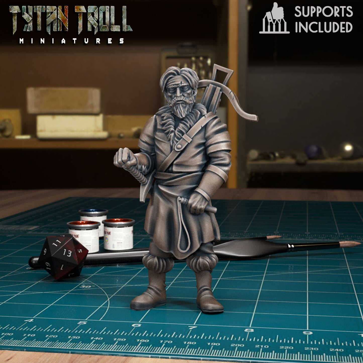 CoS Yevgeni Krushkin | D&D TTRPG Mini | TytanTroll Miniatures
