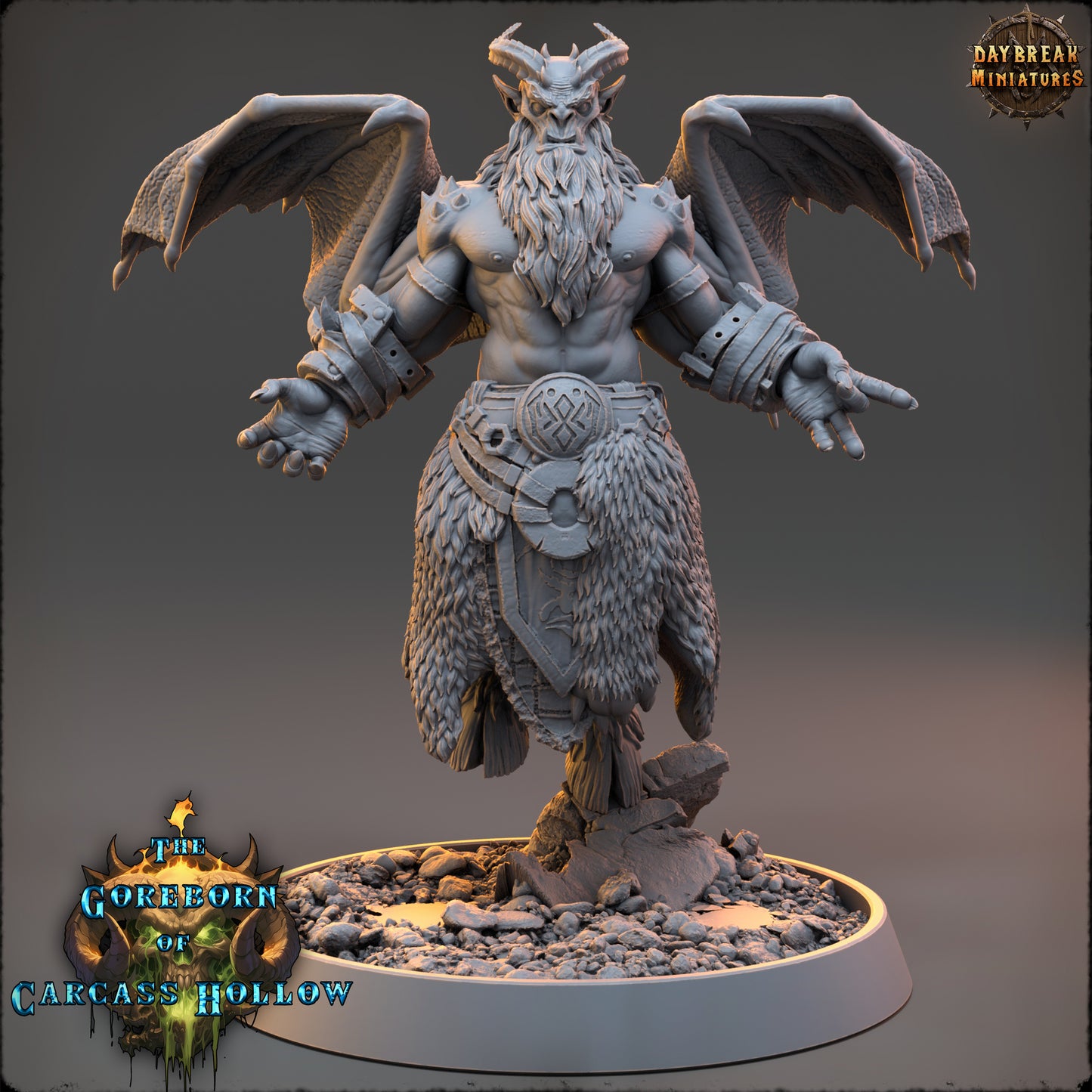 Demons - The Goreborn of Carcass Hollow | Tabletop or Display Scale | D&D Mini + Terrain | Daybreak Miniatures