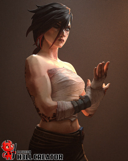 1:12 Arena Fighter | Resin Garage Kit Figure Game Fan Art | h3LL creator