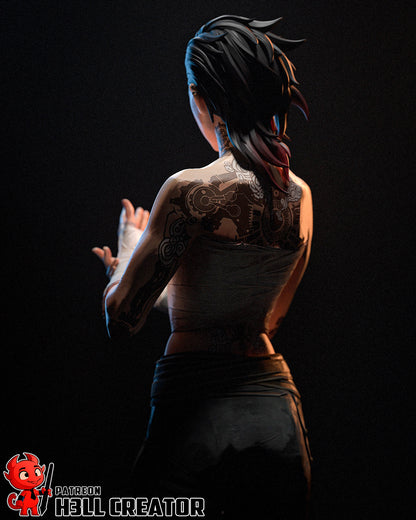 1:12 Arena Fighter | Resin Garage Kit Figure Game Fan Art | h3LL creator