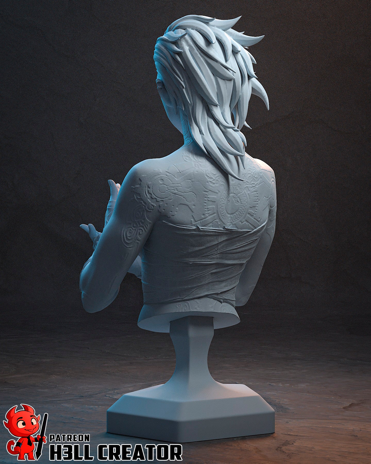 1:12 Arena Fighter | Resin Garage Kit Figure Game Fan Art | h3LL creator