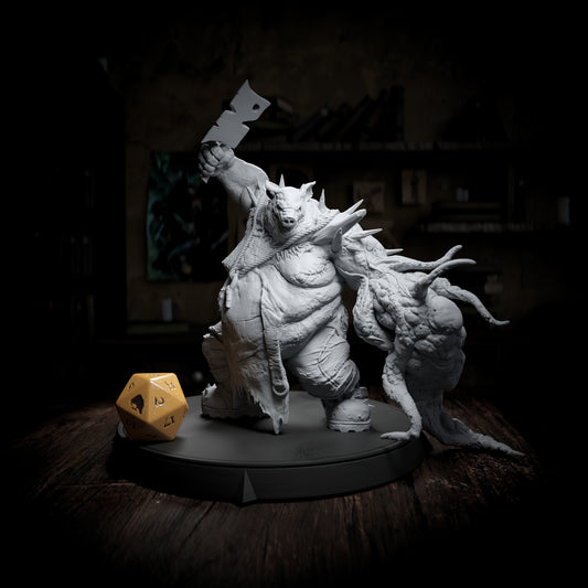 Boarhog Butcher, Villain | DnD Miniature Character | Cripta Studios - Tattles Told 3D