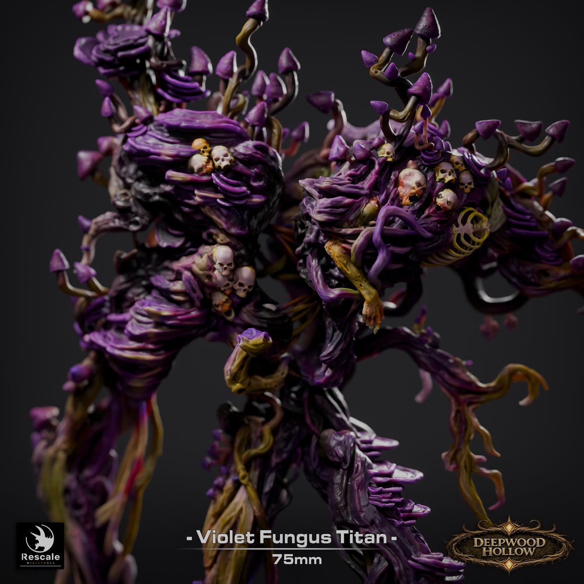 Violet Fungus Titan | D&D TTRPG Mini | Rescale Miniatures